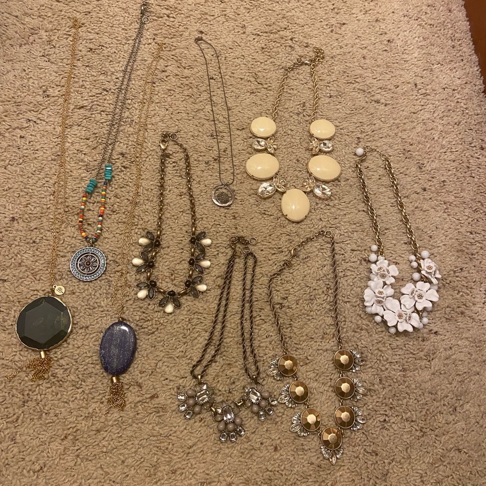 Statement necklace lot